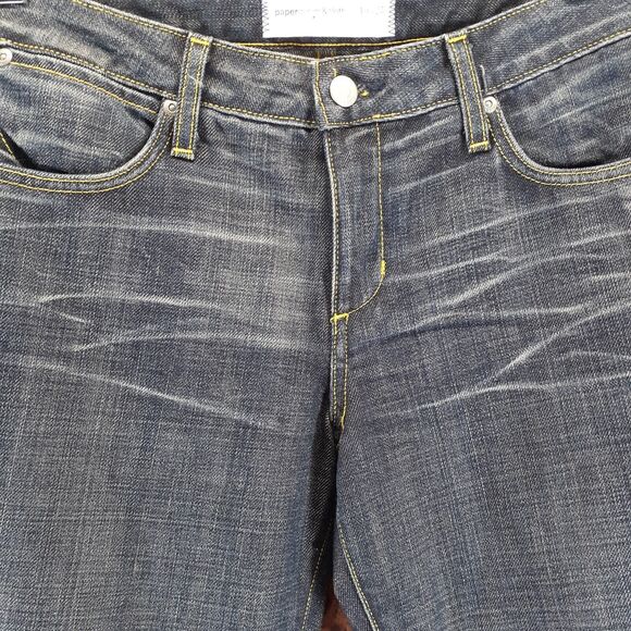 Paper Denim & Cloth Womens Dark Blue Bootcut JEANS Size  31 X 34 Made in USA - Picture 3 of 7